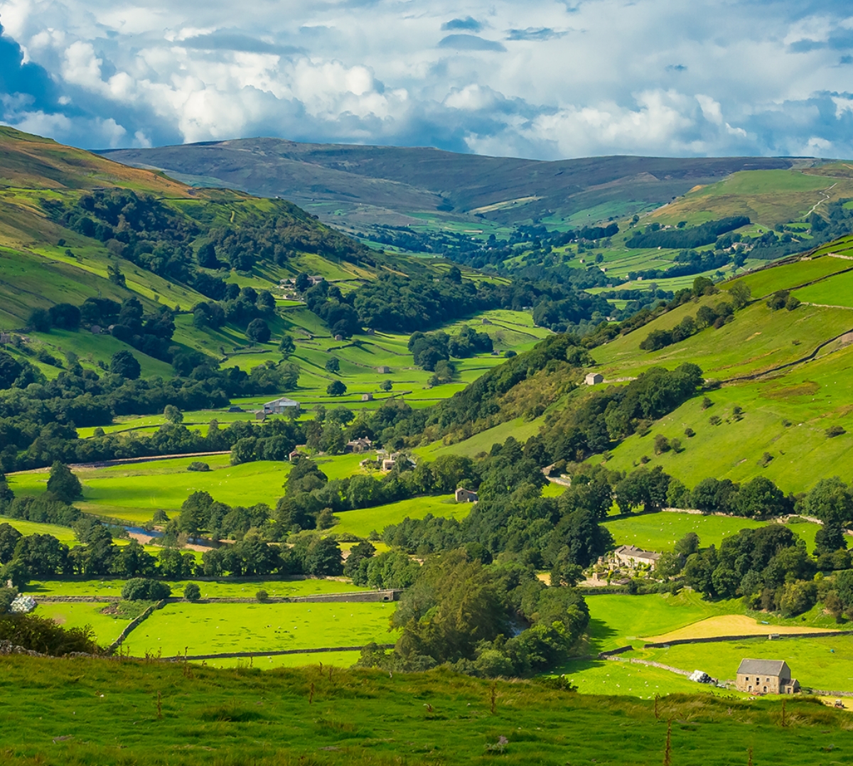 Stunning image of a green valley